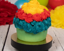 meerkleuren cupcake