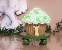 cupcake groen giraffe