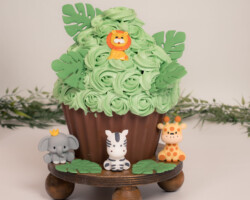 cupcake met diertjes