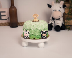 groene rozetten met diertjes