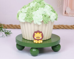 2 kleuren groen cupcake